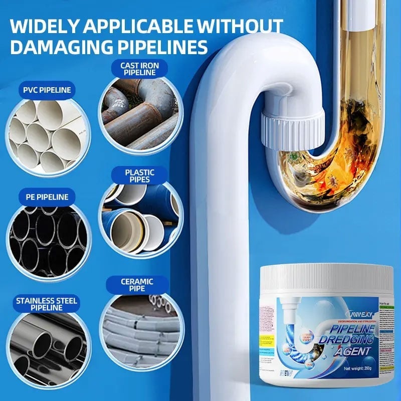 Granular Drain Cleaner Fast-Acting Non-Corrosive with Protective Coating 2