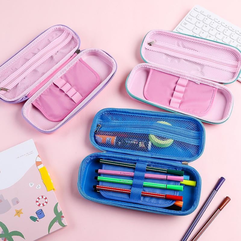 Stationery Box EVA Hard Top Multi-Compartment with Shock-Resistant Lid 1