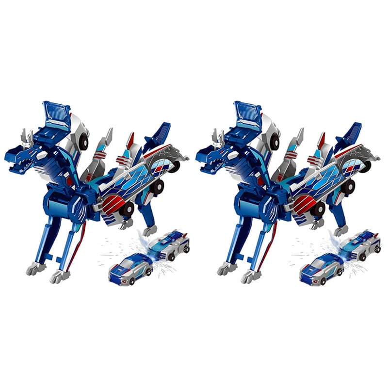 Toy Cars Magnetic 2-in-1 ABS Dragon Unicorn with Impact Transformation 14
