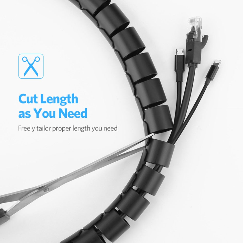 2pcs Flexible Spiral Cable Storage Organizer - Image 8