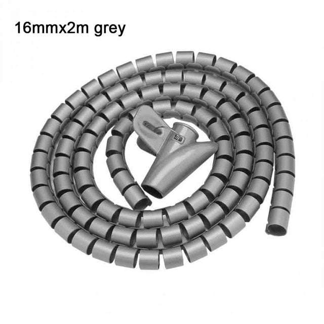 2pcs Flexible Spiral Cable Storage Organizer - Image 4