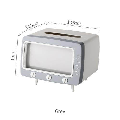 Phone Holder Tissue Box Compact Desk Organiser with Removable Stand