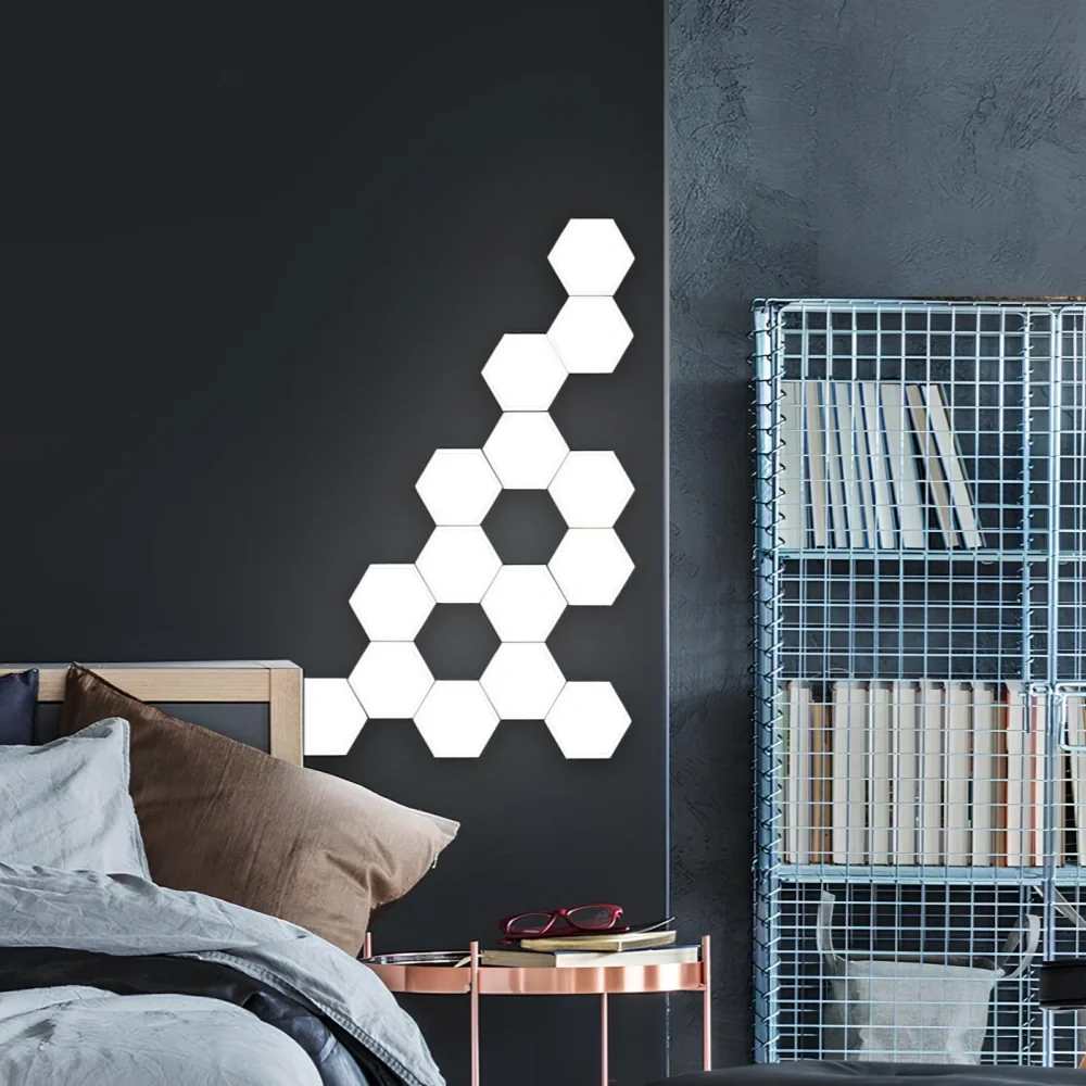 Decorative Lighting Hexagon Panels LED App Controlled with Music Sync 2